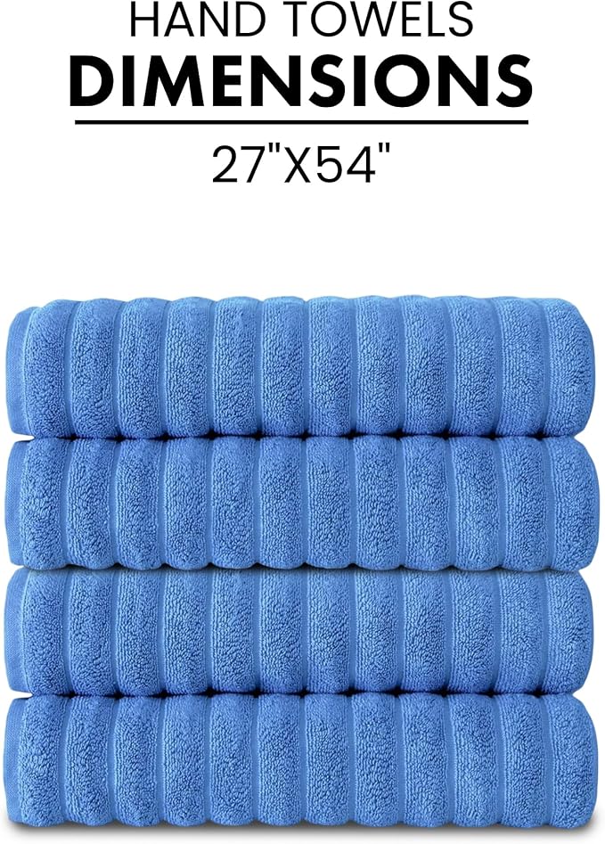 Classic Turkish Towels CTT Premium 4 Pack Bath Towels Set, Made - Image 9