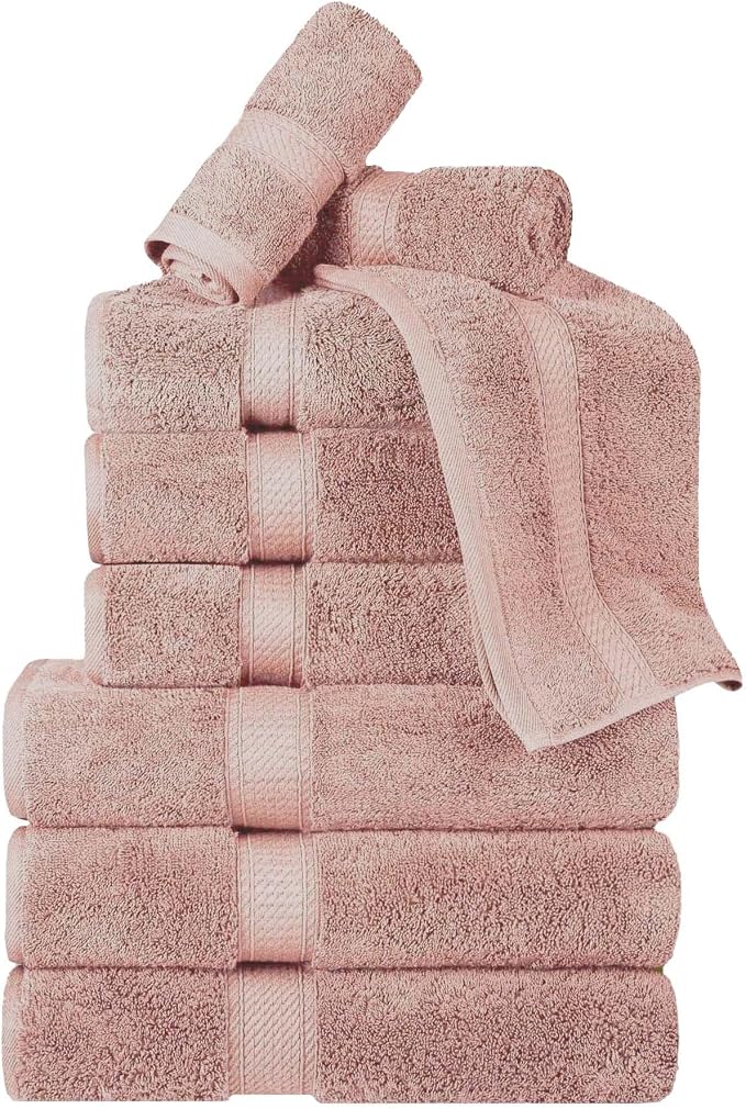 Superior Egyptian Cotton Pile 9-Piece Towel Set, 3 Bath, 3 Hand, 3 Face - Image 2