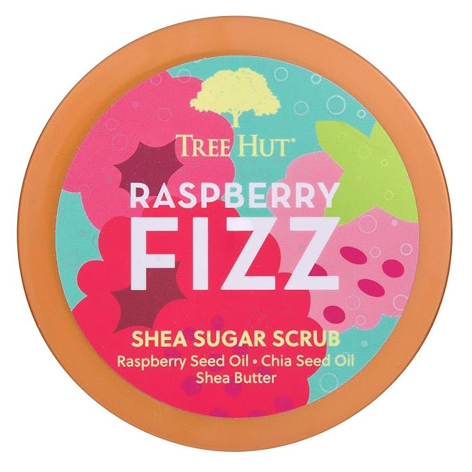 Tree Hut Raspberry Fizz Shea Sugar Scrub, Exfoliating, Hydrating & Moisturizing - Image 3