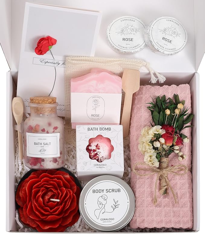 Coralogo Rose Spa Gifts for Women by Coralogo