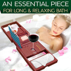 SereneLife Premium Bathtub Tray Caddy - Image 2