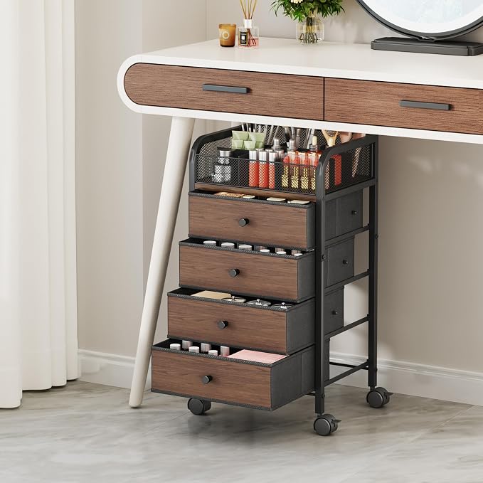 SWTYMIKI Rolling Makeup Organizer Cart - Image 9