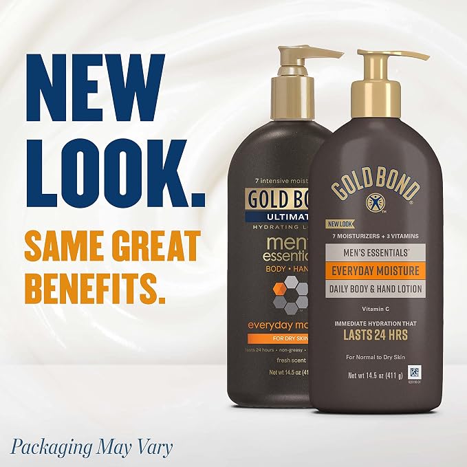 Gold Bond Men's Essentials Everyday Moisture Daily Body & Hand Lotion - Image 4