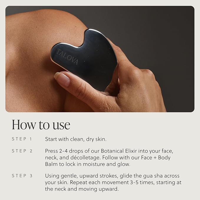 304-Grade Stainless Steel Gua Sha Facial Tool, Easing Facial Tension, Massage - Image 4