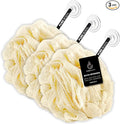 Large Bath Sponge Pack of 3 – Gentle Exfoliation Loofahs by PureBody