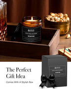 Scented Candles for Men | Bonfire, Mahogany & Teakwood Scented | Wooden Wick - Image 4