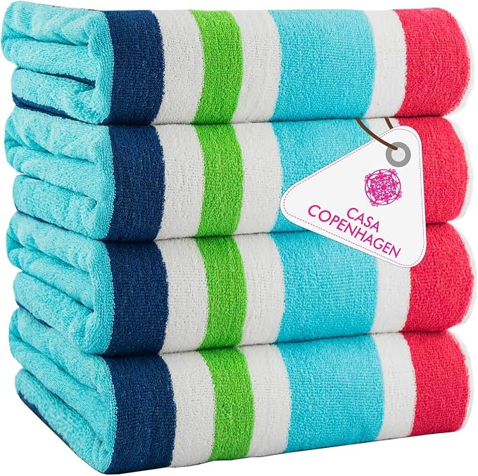 CASA COPENHAGEN Monaco Beach Towels Designed in Denmark Rough and Tough by CASACOPENHAGEN