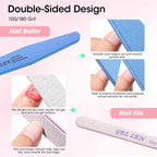 Gellen Nail Care Kit Manicure Tools Kit: Nail Strengthener and 2Pcs Nail File & - Image 6
