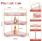 Corner Bathroom Counter Organizer 3-Tier Bathroom Organizer Countertop - Image 2