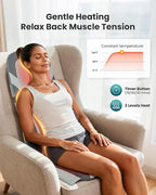 Shiatsu Back Massager with Heat, Full Back Massager - Image 5