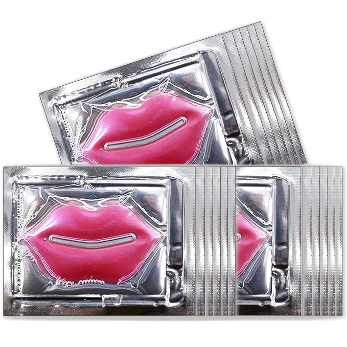 Permotary 30 PCS Collagen Lip Mask Crystal Mouth Care Gel Pads by Permotary