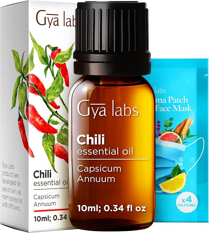 100% Pure Chili Essential Oil by GyaLabs