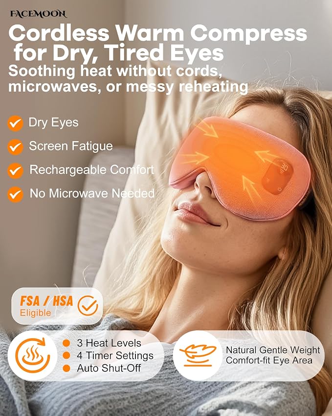 FACEMOON Cordless Heated Eye Mask - Image 2