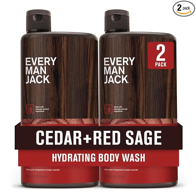 Every Man Jack Nourishing Cedar + Red Sage Mens Body Wash by EveryManJack