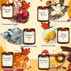 Candles for Home Scented, 6 x 3.5 oz Soy Wax & 150 Hours Long Lasting Fall - Image 2
