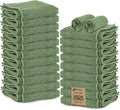 24 Pack Green Hand Towel 100% Cotton Spa Towel – 16x26 inches Highly Absorbable by STFLinen
