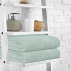 BOUTIQUO 100% Cotton 2 Pack Bath Towel Set 28x55, Eco-Friendly Large Bath Towels - Image 3