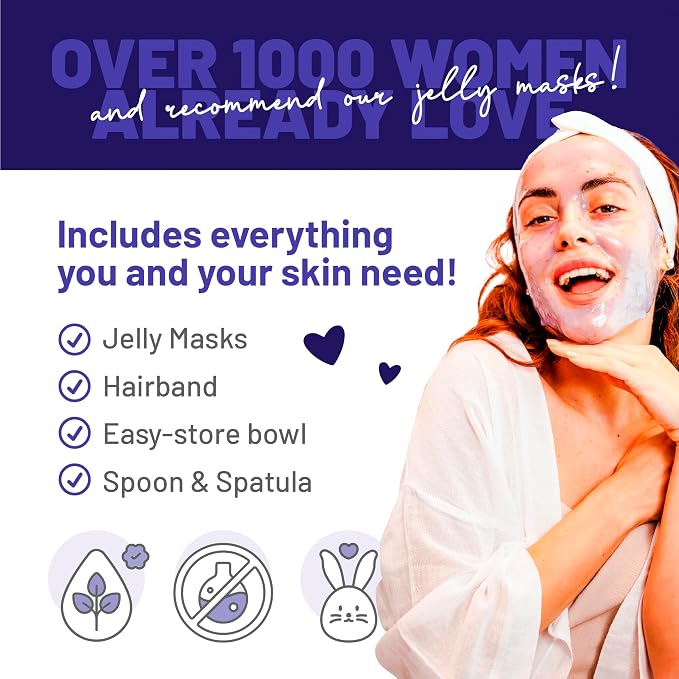 BRÜUN Jelly Mask Jar Blue Lavender Peel-Off Face Care Rubber Mask | 23 fl oz - Image 6