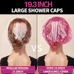 LEOBRO Disposable Shower Caps, Plastic Shower Caps - Image 3