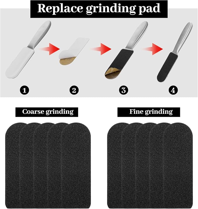Foot File - Stainless Steel Pumice Stone Foot Rasp File - Dual Grit Feet - Image 4