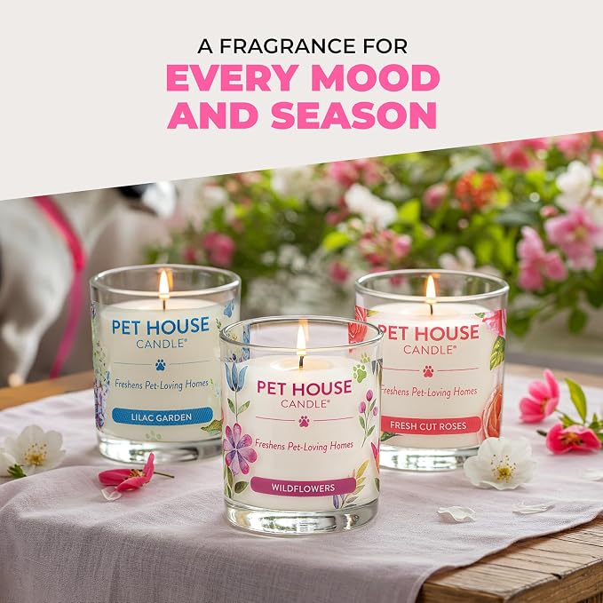 Pet House Candles, Clean Burning, Long Lasting Pet Odor Candles, Plant-Based - Image 5