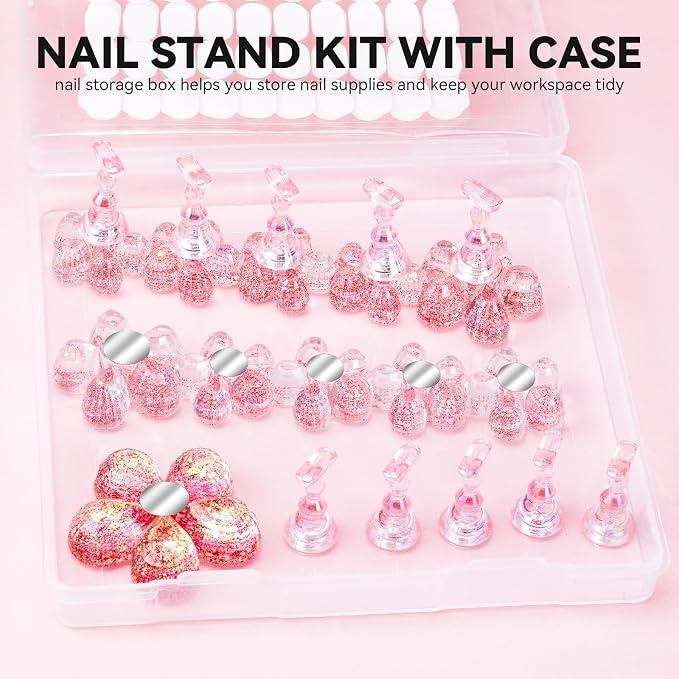Nail Stand for Press On Fake Nails Painting Display Practice, Powerful Magnetic - Image 6