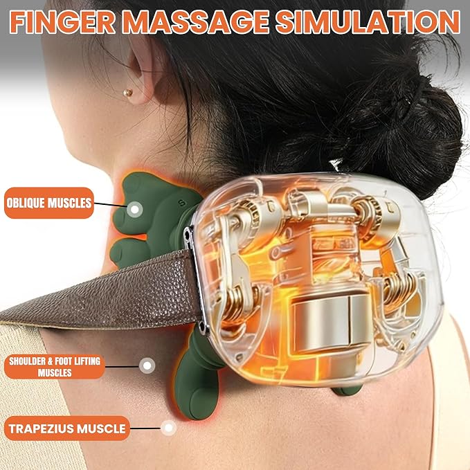 Shoulder and Neck Massager, Bionic Heated Massager, Shiatsu Neck Massager - Image 3
