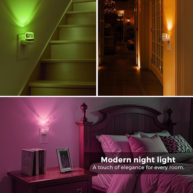 L LOHAS LED Night Light, Night Lights Plug into Wall, Color Changing Nightlight - Image 5