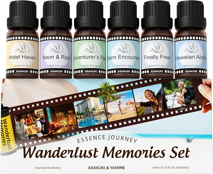 ASAKUKI Hotel Diffuser Oils Set, Hotel Scent Essential Oils by ASAKUKI
