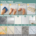 Veken Adhesive Shower Caddy 6-Pack, Gifts - Image 7