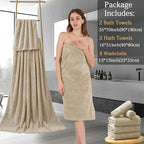 8 Piece Bath Towel Set-2 Oversized Bath Sheets, 2 Hand Towels, 4 - Image 7