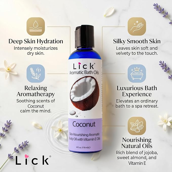Lick Coconut Aromatic Bath Oil - Image 2