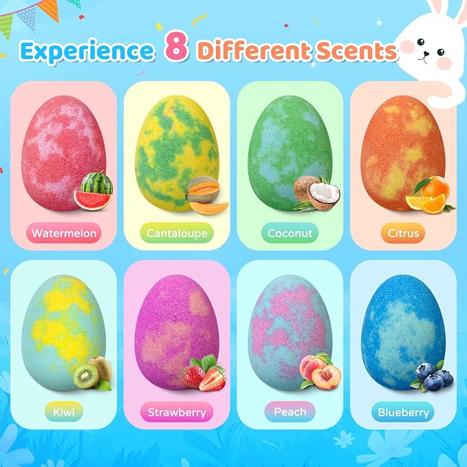 Bath Bombs for Kids with Surprise Inside, 16 Pack Easter Kid Bath Bombs Gift Set - Image 6