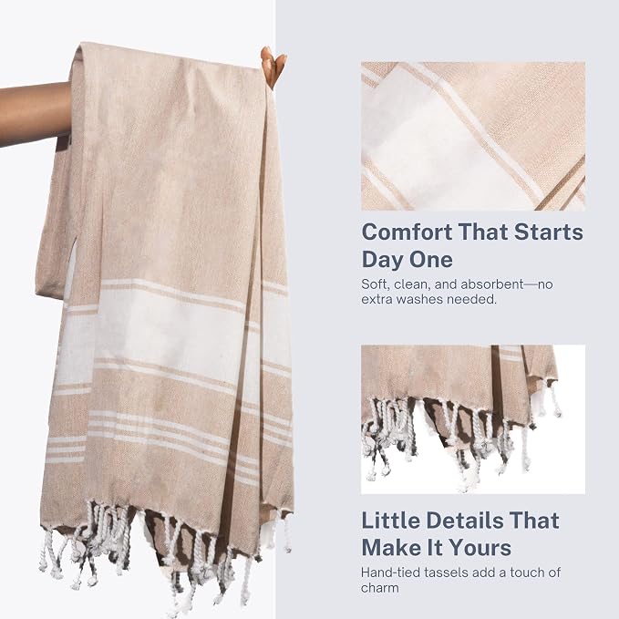 Cotton Turkish Beach Towel - Image 6