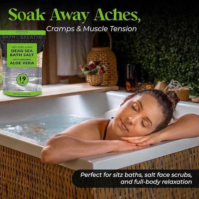 Aromasong 19 lbs RAW Dead Sea Salt - Image 3