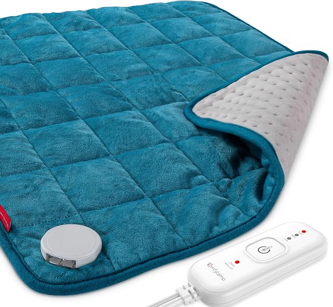 Comfytemp Weighted Heating Pad for Back & Period, Birthday Gifts for Women Men by Comfytemp