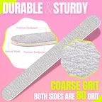 Disposable Zebra Nail Files 80/80 Grit 5 Inch Double Sided Emery Boards - Image 3