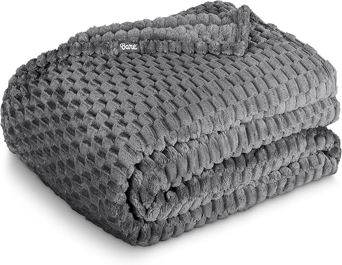 Bare Home Textured Fleece Blanket by BareHome
