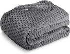 Bare Home Textured Fleece Blanket by BareHome