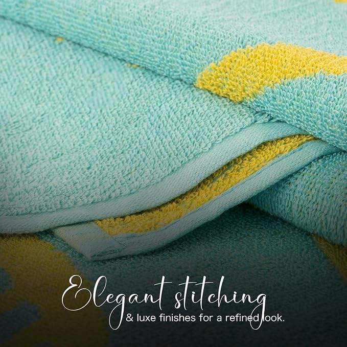 CASA COPENHAGEN Miami Towel 2Pcs Fish Teal - Image 3
