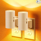Amber Night Lights Plug into Wall, Dimmable Night Light Plug in, Modern Night by JandCase
