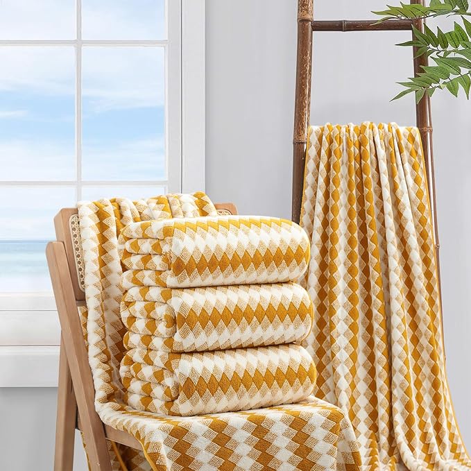 4 Piece Bath Towel Set Oversized Bath Sheet 35"x70" Bathroom Towel Extra Large - Image 5