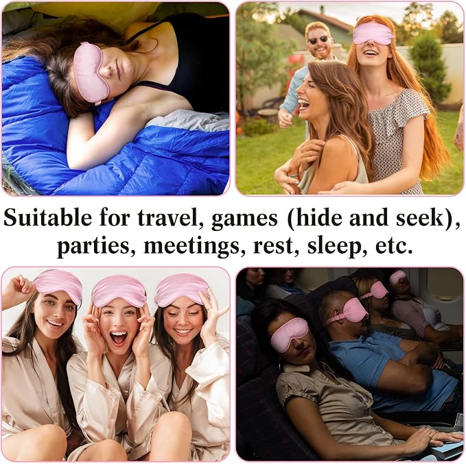 Newcotte 50 Pcs Silk Sleep Eye Mask - Image 7