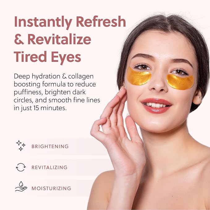 QUIA Hydrogel Eye Patches with Collagen – Depuff, Smooth Fine Lines & Hydrate - Image 2