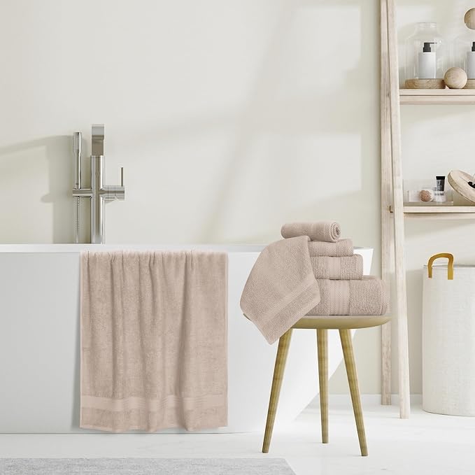 GLAMBURG Ultra Soft 8-Piece Towel Set - Image 5