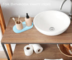 Blue Small Tray, Oval Tray for Kitchen Counter, Bathtub Bathroom Vanity Items - Image 7