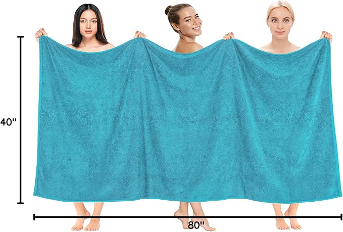 Cotton Paradise 100% Cotton 40x80 Oversized Bath Sheet, Extra Large Turkish - Image 8