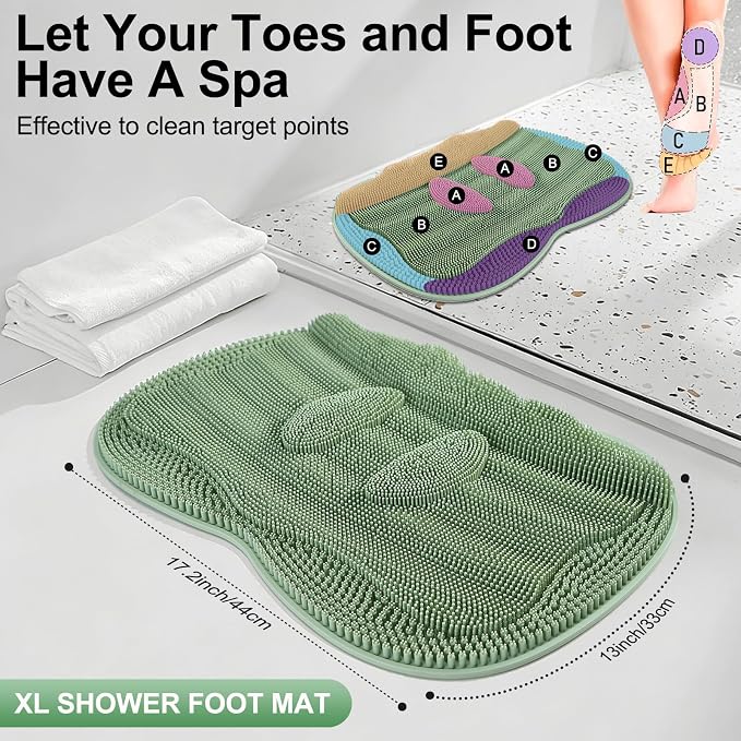 Bath Shower Foot Scrubber Mat - Image 3