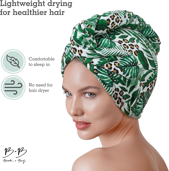 Brook + Bay Microfiber Hair Towel Wrap - Image 2