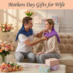 Blue Weighted Heating Pad for Neck Shoulders and Back, Valentines Day Gifts for - Image 2
